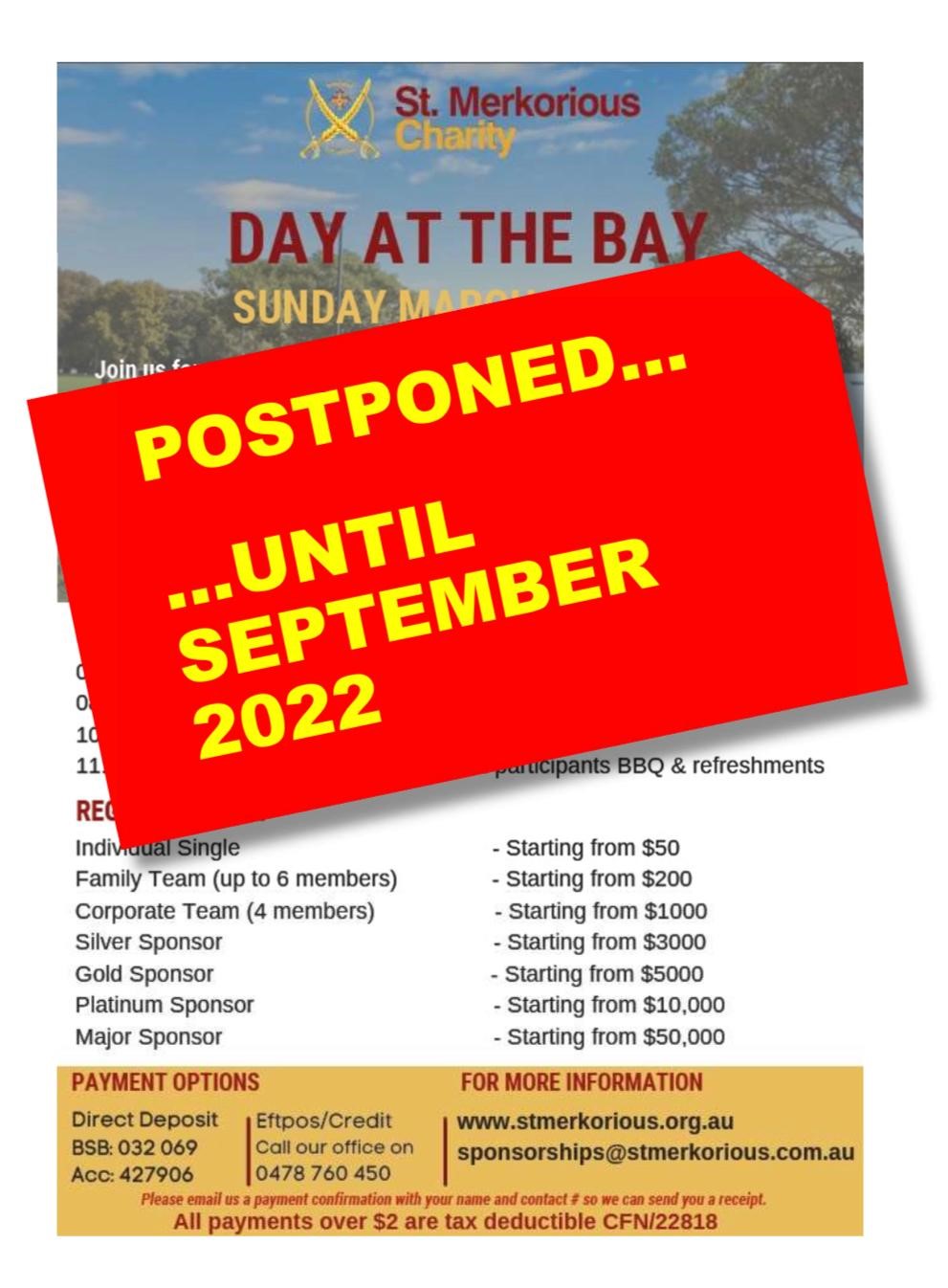 Day at The Bay 2022 – postponed